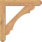 Ekena Millwork Olympic Craftsman Smooth Bracket w/ Offset Brace, Western Red Cedar, 5 1/2"W x 28"D x 28"H BKT0604X28X28OLY04SWR - alternate 3